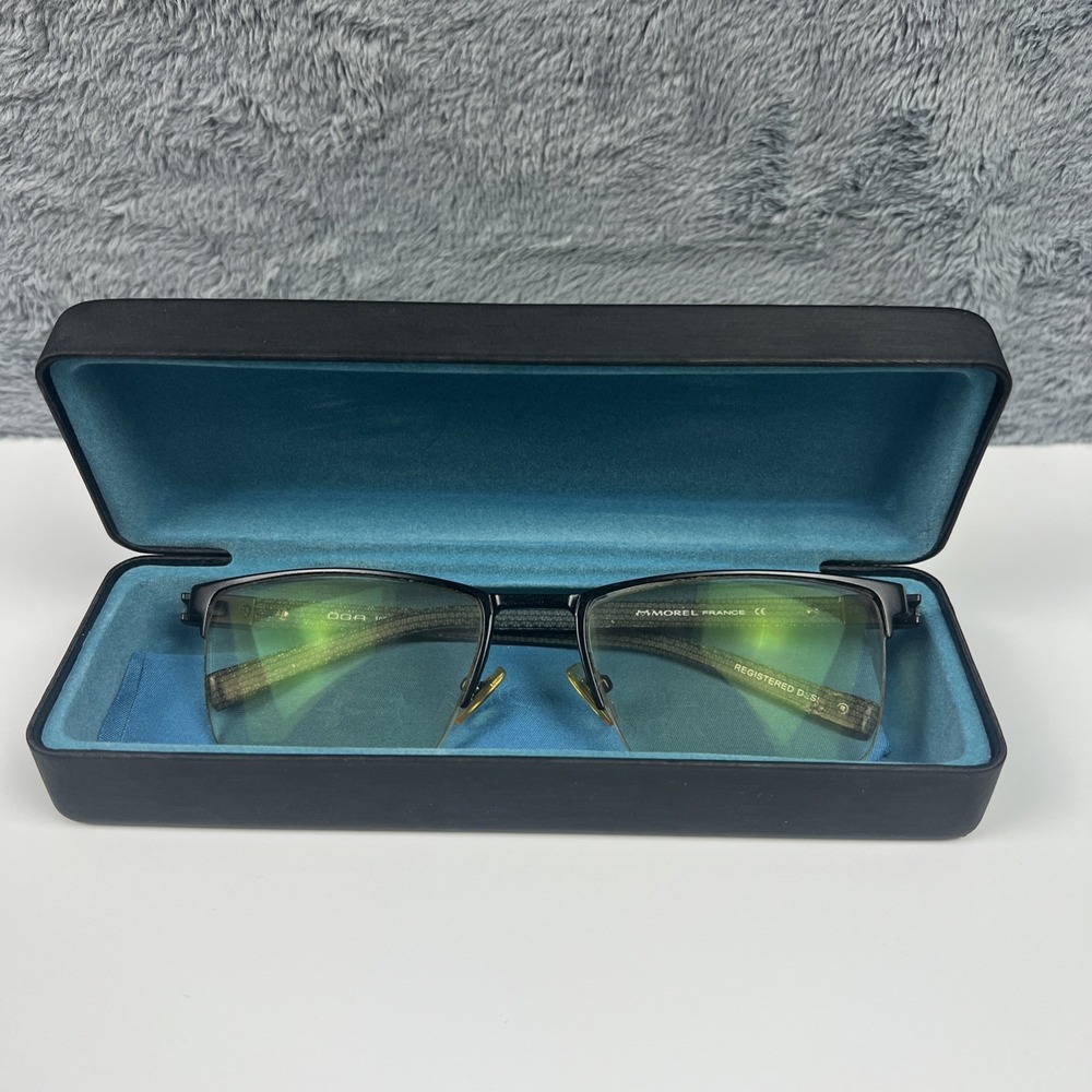 Morel‎ OGA Eyeglasses Eye Glasses Frames Only France 55-19-140 w/ Case